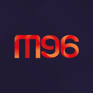 ortak mektup logo m 96 vektör çizim