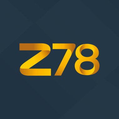 ortak mektup logo Z78 vektör çizim