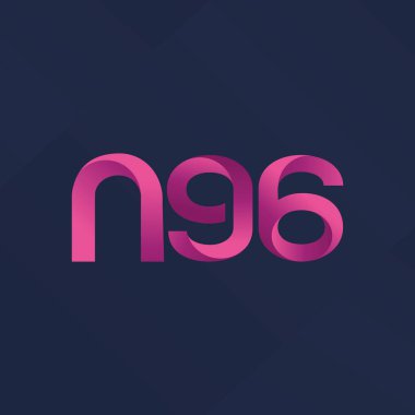 N96 ortak mektup ve sayı logo vektör çizim