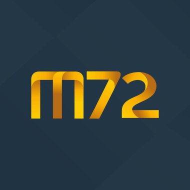 ortak mektup logo m 72 vektör çizim