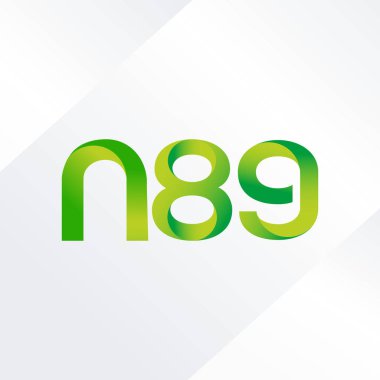 N89 ortak mektup ve sayı logo vektör çizim