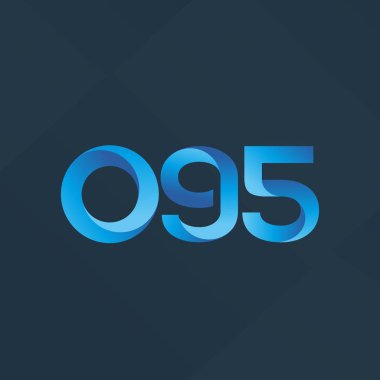 illüstrasyon vektör 095 ortak mektup ve sayı logosu