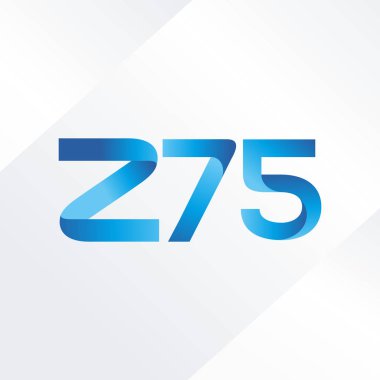 ortak mektup logo z75 vektör çizim