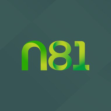ortak mektup logo n 81 vektör çizim
