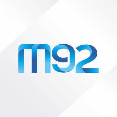 ortak mektup logo m 92 vektör çizim