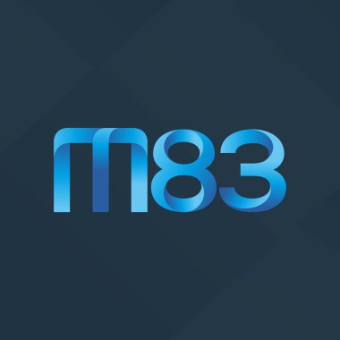 ortak mektup logo m 83 vektör çizim