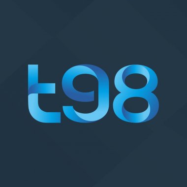 ortak mektup logo T98 vektör çizim