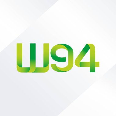W94 ortak mektup logo, vektör çizim