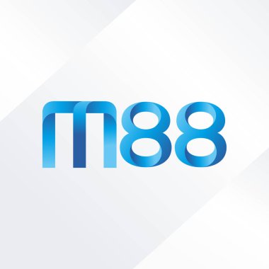 ortak mektup logo m 88 vektör çizim