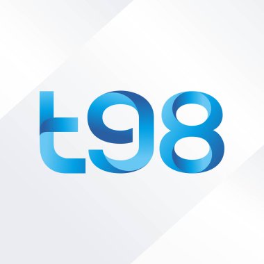 ortak mektup logo T98 vektör çizim