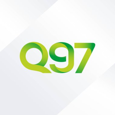 Q97 mektup ve sayı logo simge