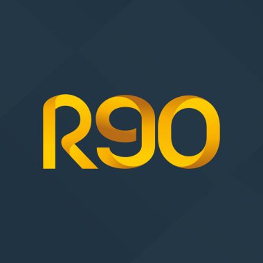 ortak mektup logo R 90 vektör çizim