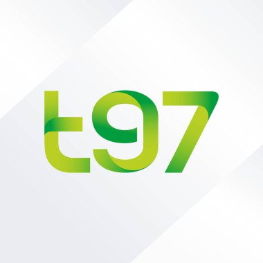 ortak mektup logo T97 vektör çizim