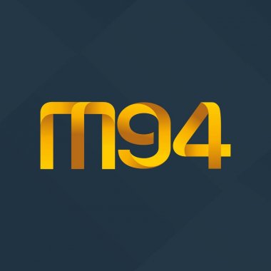 ortak mektup logo m 94 vektör çizim