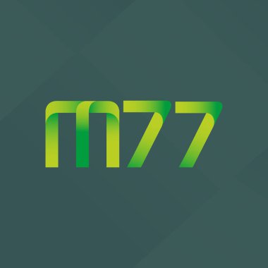 ortak mektup logo m 77 vektör çizim