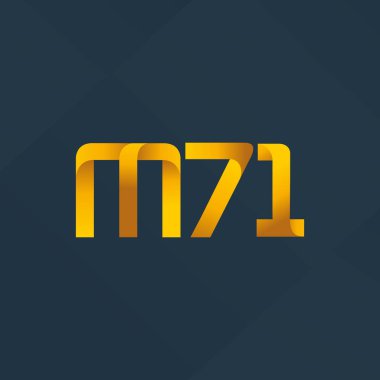 ortak mektup logo m 71 vektör çizim