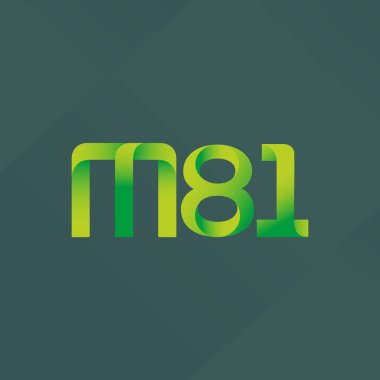 ortak mektup logo m 81 vektör çizim