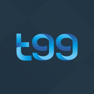 ortak mektup logo T99 vektör çizim