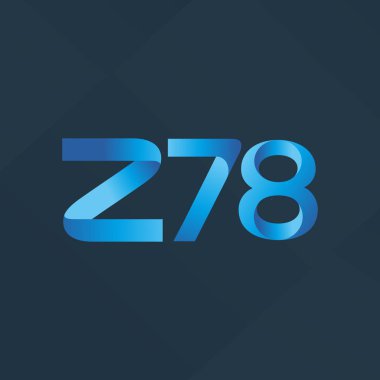ortak mektup logo Z78 vektör çizim