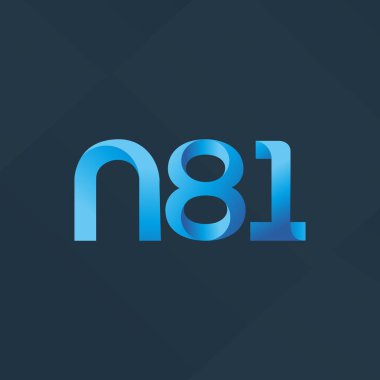 ortak mektup logo n 81 vektör çizim