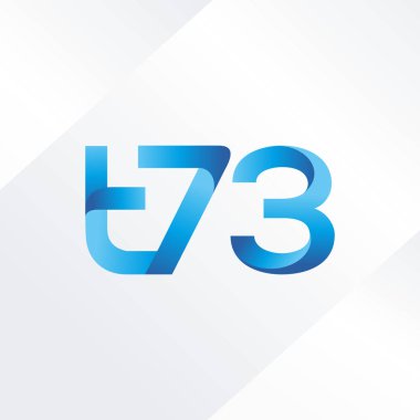 ortak mektup logo t 73 vektör çizim