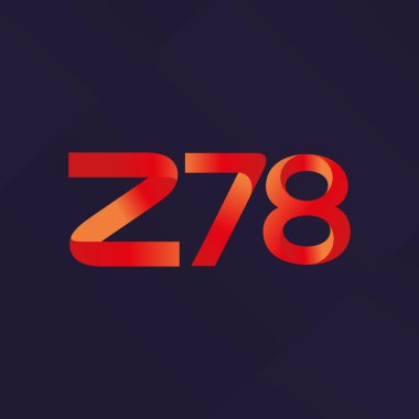 ortak mektup logo Z78 vektör çizim