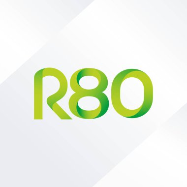 ortak mektup logo R 80 vektör çizim