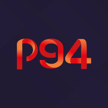 P94 ortak mektup ve sayı logo vektör çizim
