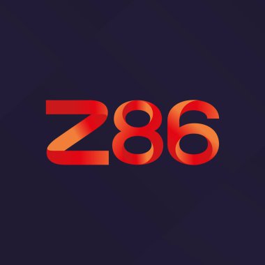 ortak mektup logo Z86 vektör çizim