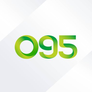 illüstrasyon vektör 095 ortak mektup ve sayı logosu