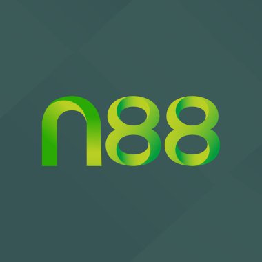 N88 ortak harf ve sayılar logo vektör çizim 