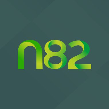 ortak mektup logo n 82 vektör çizim