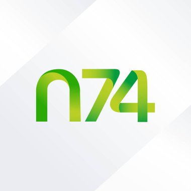 ortak mektup logo n 74 vektör çizim