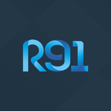 ortak mektup logo R 91 vektör çizim