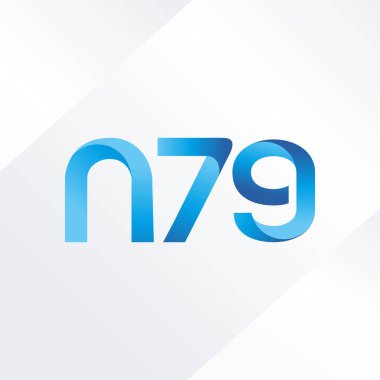 ortak mektup logo n 79 vektör çizim