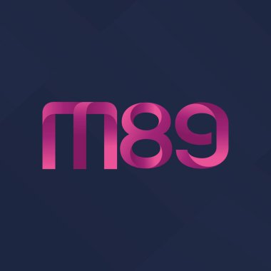 ortak mektup logo m 89 vektör çizim