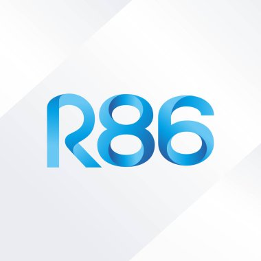 ortak mektup logo R 86 vektör çizim