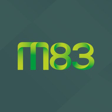 ortak mektup logo m 83 vektör çizim