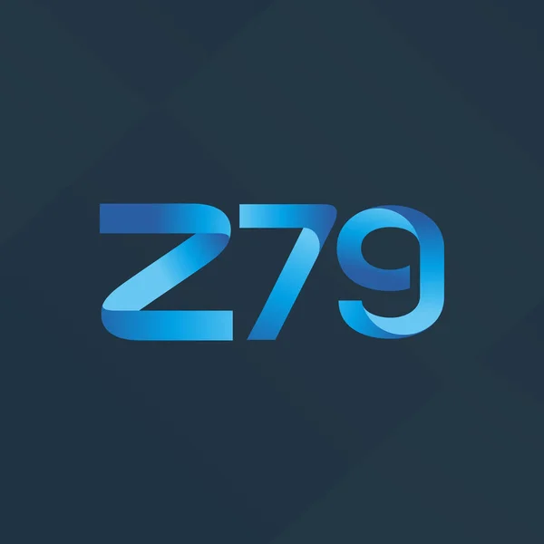 Logotipo Letra Conjunta Z79 Vector Ilustración — Vector de stock