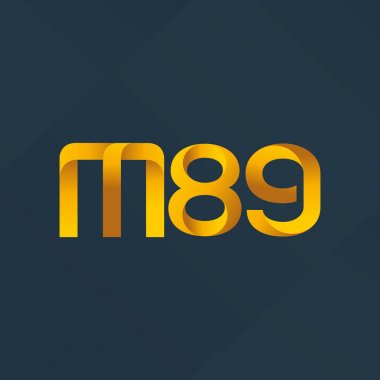 ortak mektup logo m 89 vektör çizim