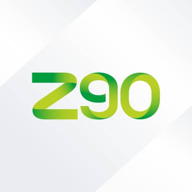 ortak mektup logo z90 vektör çizim