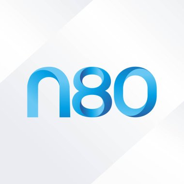 ortak mektup logo n 80 vektör çizim