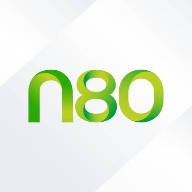 ortak mektup logo n 80 vektör çizim