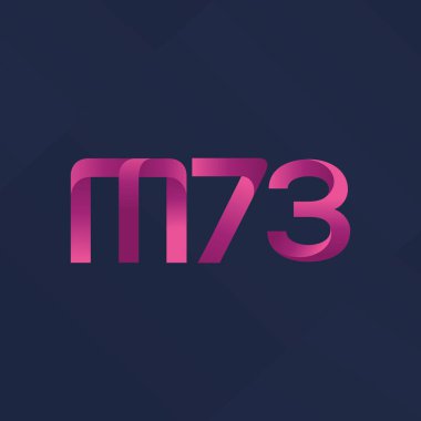 ortak mektup logo m 73 vektör çizim