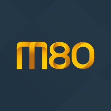 M80 mektup ve sayı logo simge