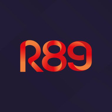 ortak mektup logo R 89 vektör çizim