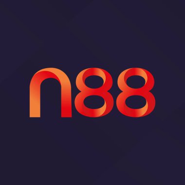 N88 ortak mektup ve sayı logo vektör çizim