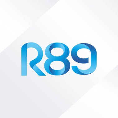 ortak mektup logo R 89 vektör çizim