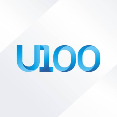 ortak mektup logo U100 vektör çizim