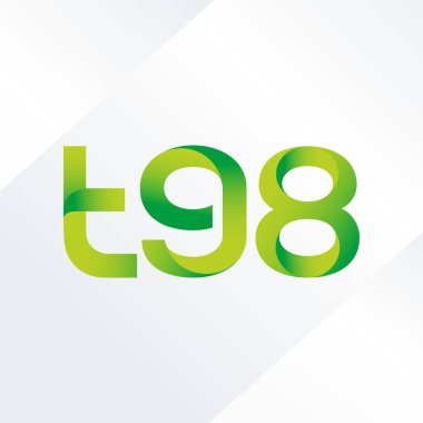 ortak mektup logo T98 vektör çizim